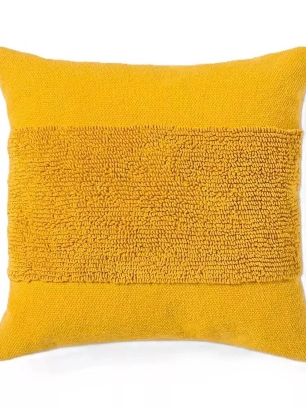NWT!Project 62 Modern Middle Tufted Accent Gold Summer Wheat Square Throw Pillow